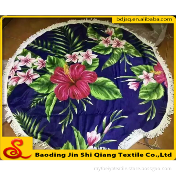 Chinese producers Printed microfiber round towel beach